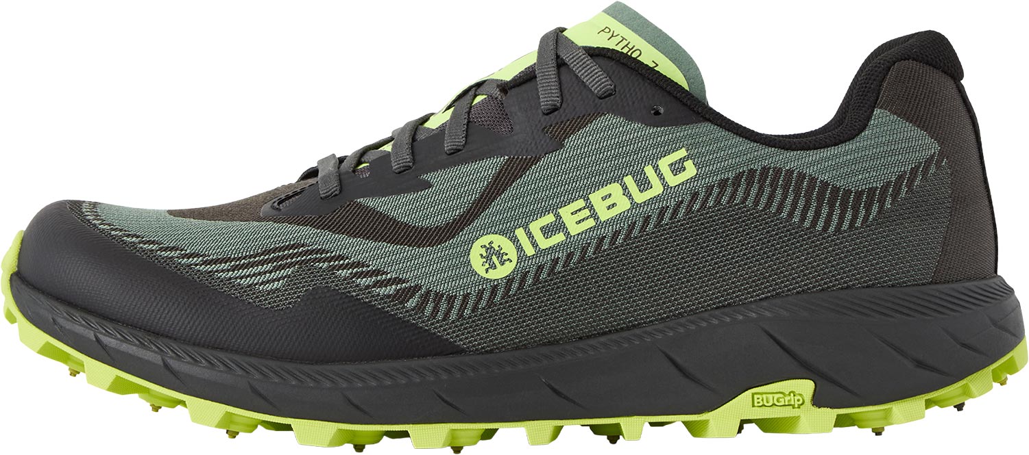 Icebug Pytho 7 BUGrip M Herr Mörkgrön US 8  Orienteringsskor