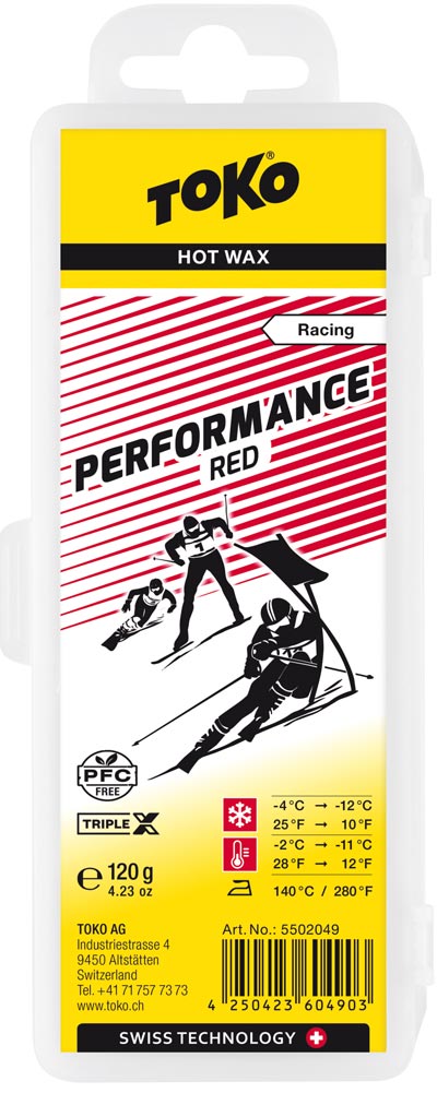 Toko Performance Paraffin 120 g Rød | Glider