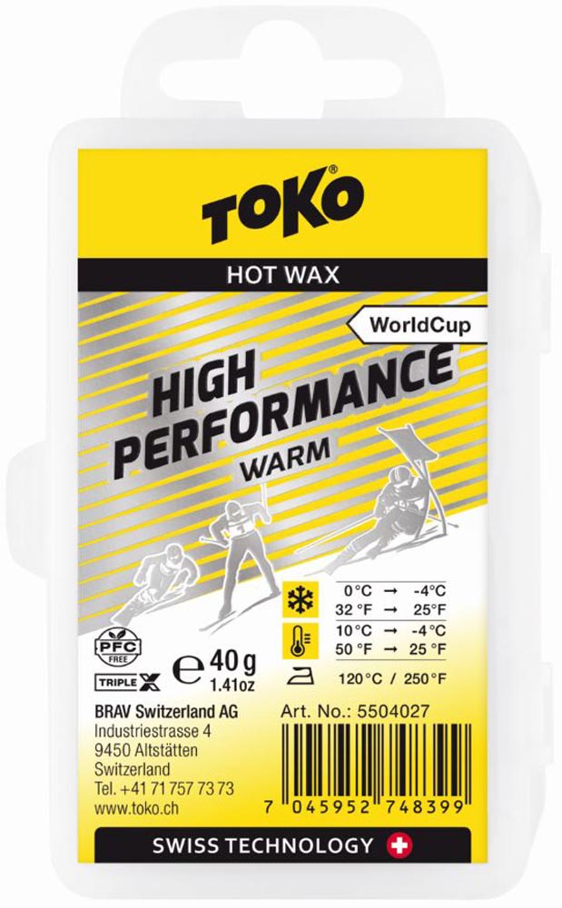 Toko World Cup High Performance Paraffin 40 g WARM