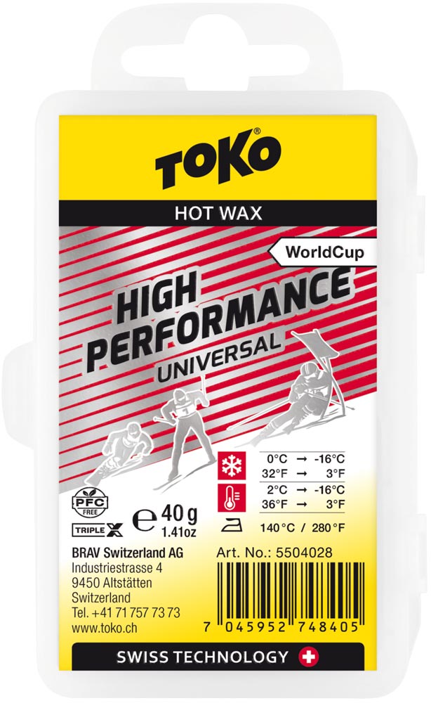 Toko World Cup High Performance Paraffin 40 g UNIVERSAL | Glider