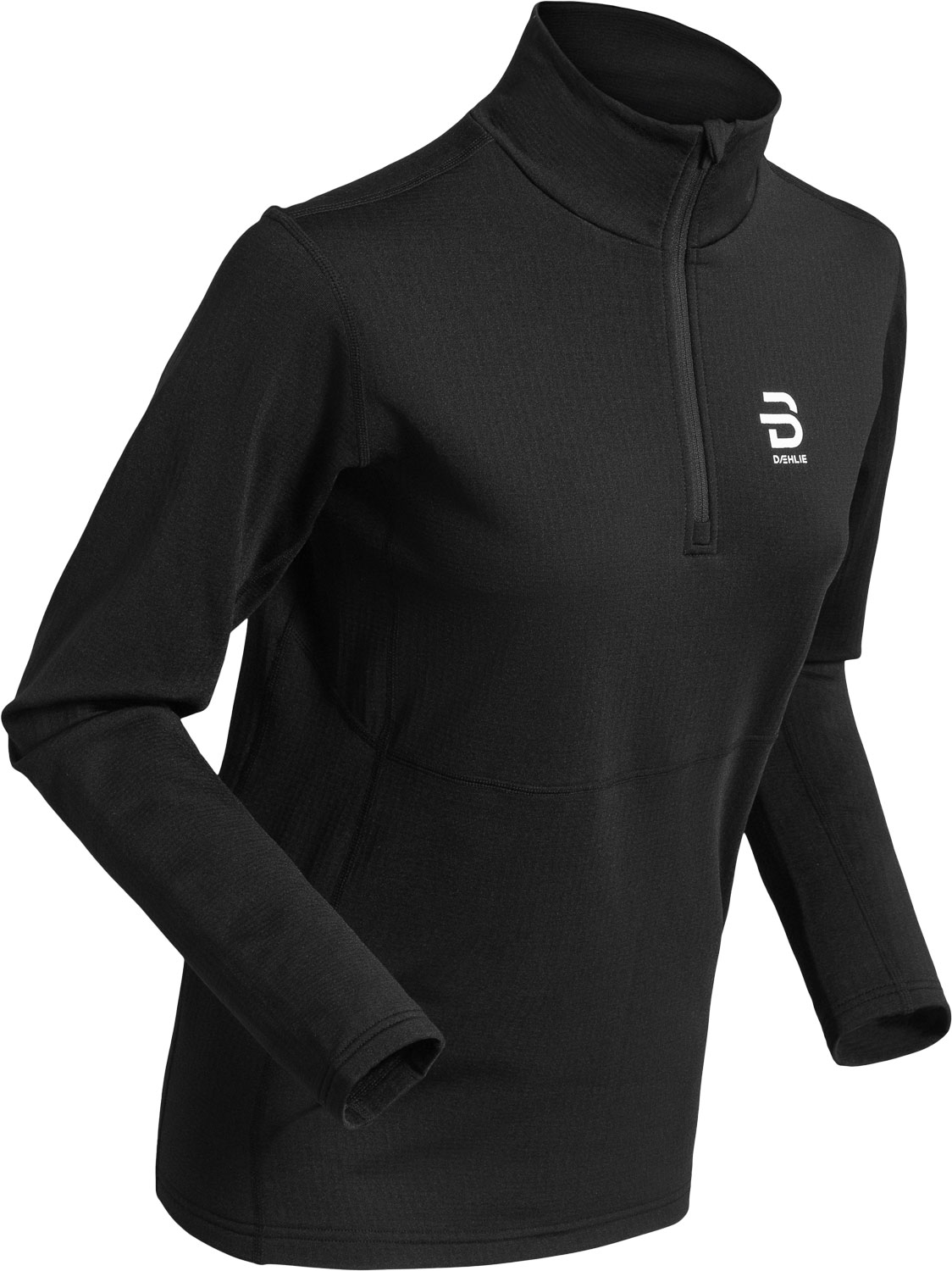 Dahlie Half Zip Pace W Dam Svart S | Mellanlager Tröja