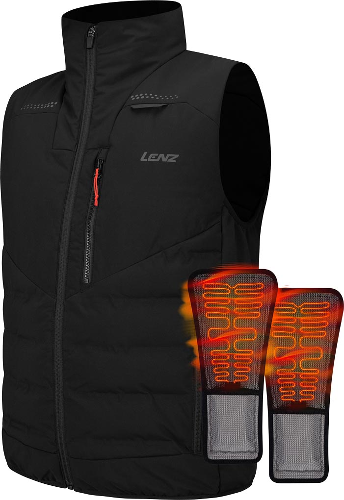 Lenz Heat Vest 3.0 + Heat Pads U Svart XS/S  Övrigt